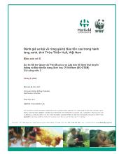 Báo cáo Đánh giá sơ bộ về rừng giá trị bảo tổn cao trong hành lang xanh, tỉnh thừa thiên-Huế, Việt Nam