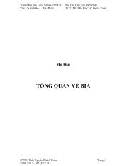 Báo cáo thực tập tại Nhà Máy Bia “33” Quang Trung