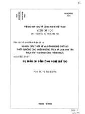 Báo cáo Dự thảo chỉ dẫn công nghệ chế tạo
