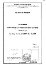 Báo cáo Quy trình công nghệ cắt tôn bằng máy cắt CNC Digisaf 510 áp dụng cho tàu từ 5000T đến 530000T