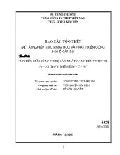 Đề tài Nghiên cứu công nghệ sản xuất gang bền nhiệt hệ fe – al thay thế hệ fe – cr- Ni