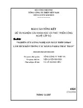 Đề tài Nghiên cứu công nghệ sản xuất thép 25mnv làm xích kéo trong các hầm lò khai thác than
