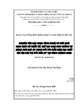 Đề tài Nghiên cứu lựa chọn công nghệ cơ giới hoá khai thác và thiết kế, chế tạo loại dàn chống tự hành phù hợp áp dụng đối với điều kiện địa chất các vỉa dày độ dốc đến 35 0tại vùng Quảng Ninh