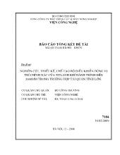 Đề tài Nghiên cứu thiết kế, chế tạo bộ điều khiển dừng vị trí chính xác của xylanh khí hành trình đến 2000mm trong trường hợp tải quán tính lớn