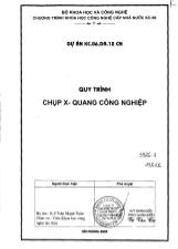 Đề tài Quy trình chụp X-Quang công nghiệp