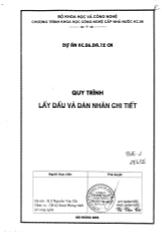 Đề tài Quy trình lấy mẫu và dán nhãn chi tiết