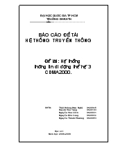 Báo cáo Hệ thống thông tin di động thế hệ 3 CDMA2000.
