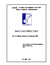 Báo cáo Mạng thông tin di động GSM