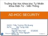 Đề tài AD HOC SECURITY