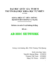 Đề tài AD-HOC Network