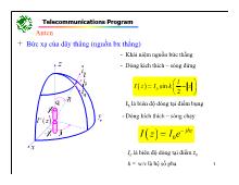 Đề tài Anten bức xạ của dây thẳng