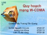 Đề tài Quy hoạch mạng W-CDMA