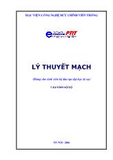 Giáo trình lý thuyết mạch