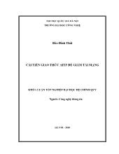 Khóa luận Cải tiến giao thức aitf để giảm tải mạng