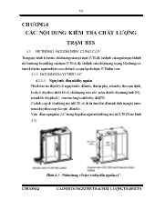 Luận án Nghiên cứu qui trình kiểm tra chất lượng của trạm BTS