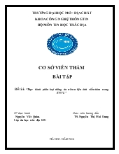 Đề tài Thực hành phân loại thông tin trên tư liệu ảnh viễn thám trong ENVI