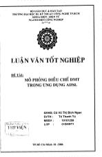Luận văn Mô phỏng điều chế DTM trong ứng dụng ADSL