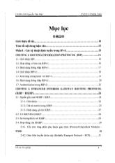 Luận văn Nghiên cứu các kỹ thuật định tuyến trong mạng IPv6 và IPv4