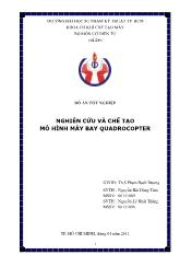Đồ án Nghiên cứu và chế tạo mô hình máy bay Quadrocopter