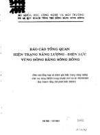 Báo cáo Tổng quan hiện trạng năng lượng- Điện lực vùng đồng bằng sông Hồng