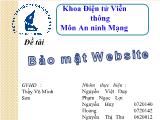 Đề tài Bảo mật Website