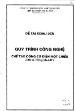 Đề tài Quy trình công nghệ chế tạo động cơ điện một chiều 200kW-750vg/ph-440V