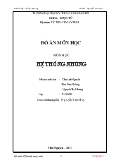 Đồ án Chuông Báo Tiết Học