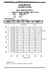 Đồ án Sàn sườn toàn khối loại bản dầm