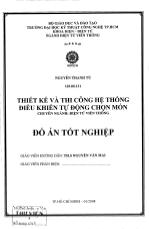Đồ án Thiết kế và thi công hệ thống điều khiển tự động chọn món