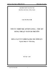 Khóa luận Tối ưu thiết kếanten loga – chu kỳ bằng thuật toán di truyền