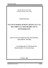 Khóa luận  Xây dựng robot di động tránh vật cản dựa trên các sensor siêu âm và sensor địa bàn