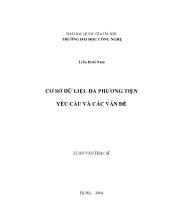 Luận văn Cơ sở dữ liệu đa phương tiện yêu cầu và các vấn đề
