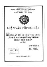 Luận văn Phương án tối ưu hóa việc cung cấp điện và mô phỏng chương trình điều khiển
