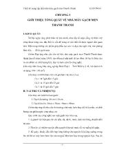 Luận văn Thiết kế cung cấp điện nhà máy gạch men Thanh Thanh