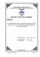 Chuyên đề Áp dụng phương pháp cba đánh giá hiệu quả dự án trồng rừng ngập mặn phòng hộ đê biển khu vực giao Thủy-Nam Định