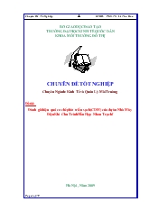 Chuyên đề Đánh giá hiệu quả cơ chế phát triển sạch (CDM) của dự án Nhà Máy Điện Khí Chu Trình Hỗn Hợp Nhơn Trạch I