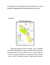 Đề tài Sử dụng bền vững nguồn tài nguyên biển của vùng kinh tế trọng điểm miền trung dưới góc độ địa lí