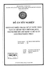 Đồ án Khảo sát hiện trạng xử lý nước thải tại các bệnh viện trên địa bàn thành phố Hồ Chí Minh và đề xuất giải pháp khắc phục