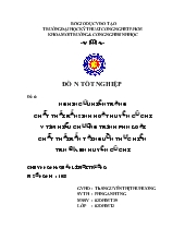 Đồ án Nghiên cứu hiện trạng chất thải rắn sinh hoạt huyện Củ Chi và tìm hiểu chương trình phân loại chất thải rắn tại nguồn thực hiện trn địa bàn huyện Củ Chi – TP Hồ Chí Minh