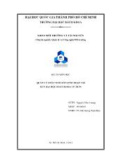 Đồ án Quản lý chất thải rắn sinh hoạt tại kí túc xá Đại học Bách Khoa Tp. HCM