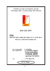 Hệ thống xử lý nước thải nhà máy chế biến tinh bột sắn