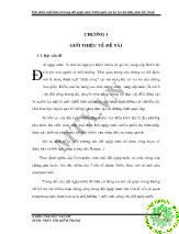 Luận văn Đặc điểm chất hữu cơ trong đất ngập nước Vườn quốc gia Lò Gò-Xa Mát, tỉnh Tây Ninh