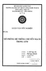 Luận văn Mô phỏng hệ thống chuyển động mạch trong ATM