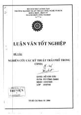Luận văn Nghiên cứu các kỹ thuật trải phổ trong CDMA