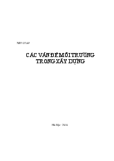 Tiểu luận Các vấn đề môi trường trong xây dựng