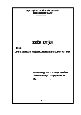 Tiểu luận Ngoại giao Việt Nam giai đoạn 1975-1985