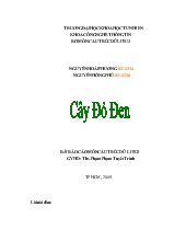 Báo cáo Bài môn cấu trúc dữ liệu 2: Cây đỏ đen