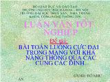 Đề tài Bài toán luồng cực đại trong mạng với khả năng thông qua các cung các đỉnh