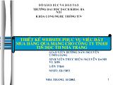 Đề tài Thiết kế website phục vụ việc đặt mua hàng qua mạng cho công ty TNHH tin học Nha Trang