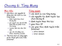 Bài giảng Tầng mạng